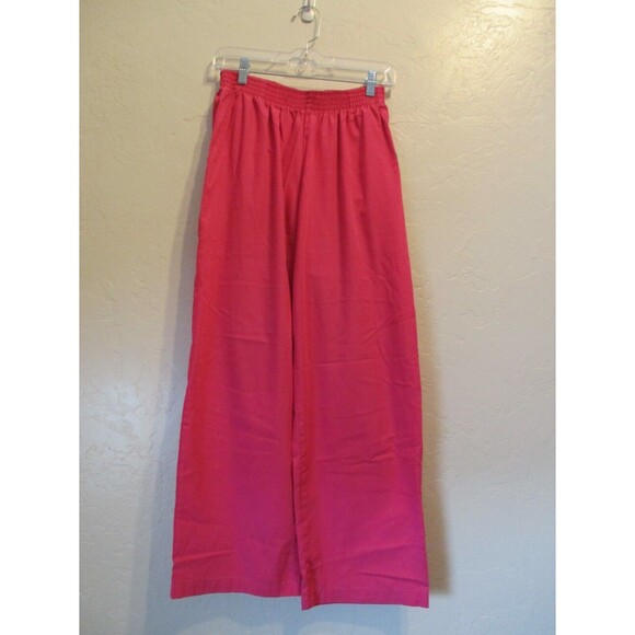 UA Scrubs Womens Sz MP Pink Scrub Pants Bottoms Style 307P Elastic Waist Stretch - Picture 1 of 5